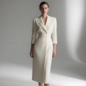 連衣裙套裝定制職業裝白色 300