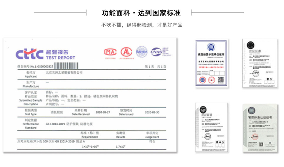 勞保連體工作服營業(yè)執(zhí)照資質