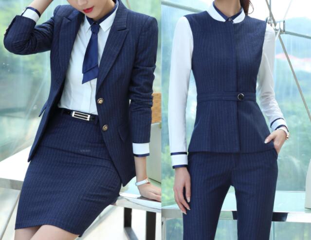 職業西服套裝配褲子還是裙子